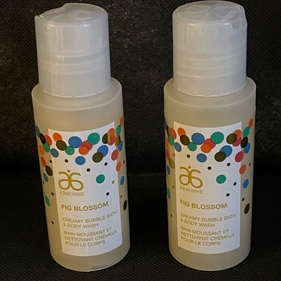 Arbonne Other - New 2 x Arbonne Fig Blossom Creamy Bubble Bath & Body Wash~Sealed~Travel Size